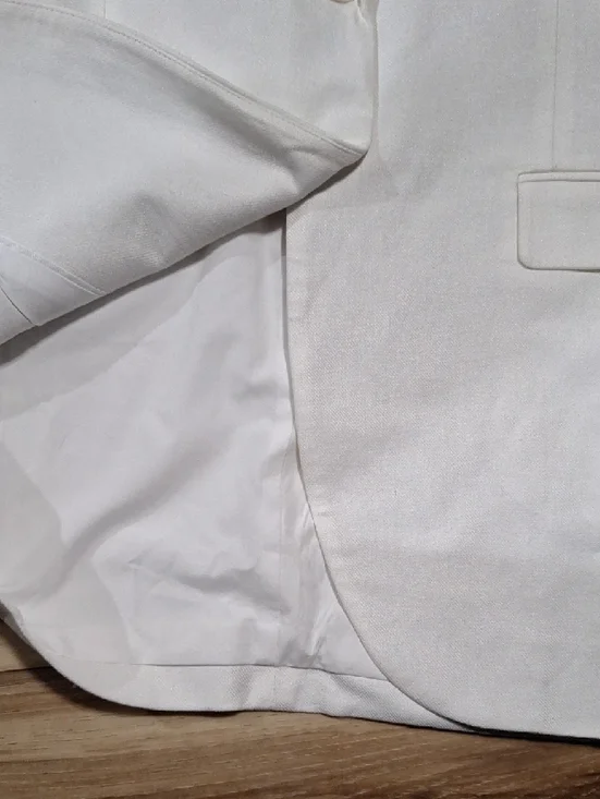 Michael Kors Cotton Blend Twill Blazer White 8 NWT - Picture 6 of 7